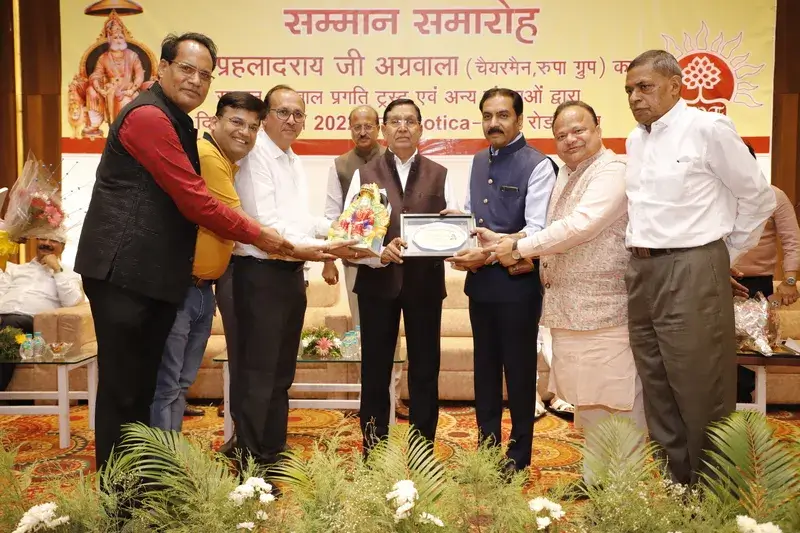 Welcoming Mr. Prahladrai